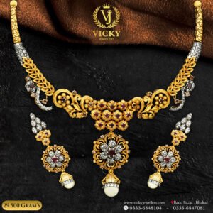 Gold Necklace Design NK018